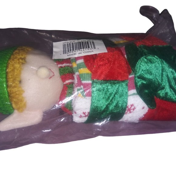 Lakeside Collection Holiday Hand and Bath Towels Set with Elf Plush Holder NEW - Picture 5 of 5